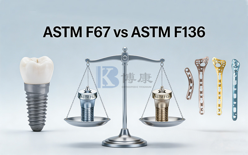 ASTM F67 vs ASTM F136: Treoir Chuimsitheach ar Ábhair Tíotáiniam Leighis